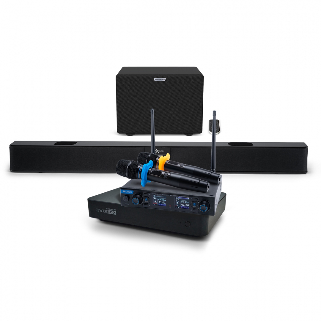 Hi-End караоке-система EVOBOX Premium + EvoSoundBar (саундбар с караоке) в Симферополе