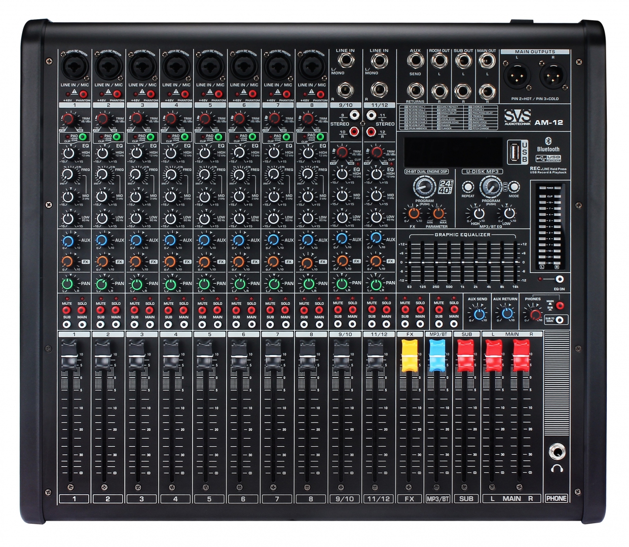 SVS Audiotechnik mixers AM-12 Микшерный пульт аналоговый, 12-канальный в Симферополе