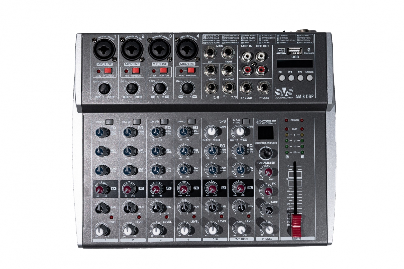 SVS Audiotechnik mixers AM-8 DSP Микшерный пульт аналоговый, 8-канальный в Симферополе